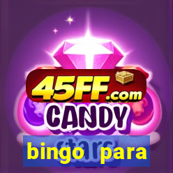 bingo para despedida de solteira para imprimir
